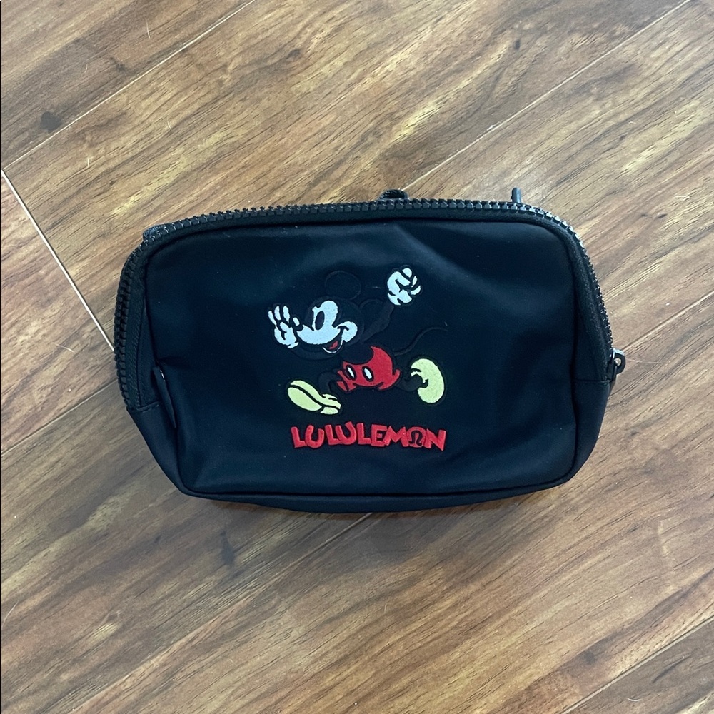 lululemon athletica Black Belt Bag with Mickey Design